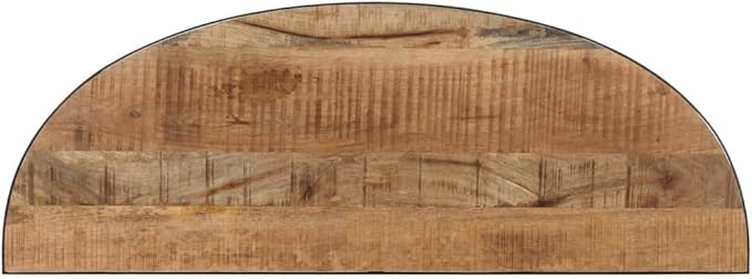 Solid Mango Wood Half Circle Side Table - Image 6