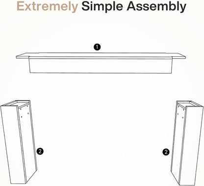 Tribesigns 63-Inch Solid Wood Console Sofa Table, Farmhouse Long Entryway Table - Image 9