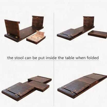 HEXEH Side Table Wooden Floor Table - Image 6