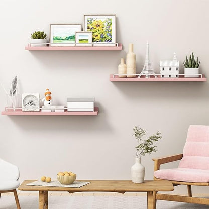 RYOFOBETTO 22 inches Long Floating Shelves, Bathroom Decor Shelves Over Toilet - Image 6