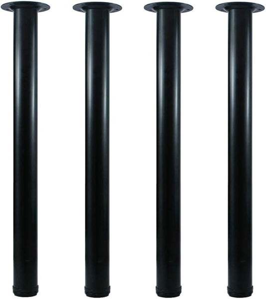 QLLY 24 inch Adjustable Metal Desk Legs, Heavy Duty Furniture Table Legs by QLLY