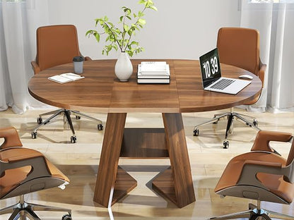 43.3in-59in Extendable Round Dining Table - Image 6