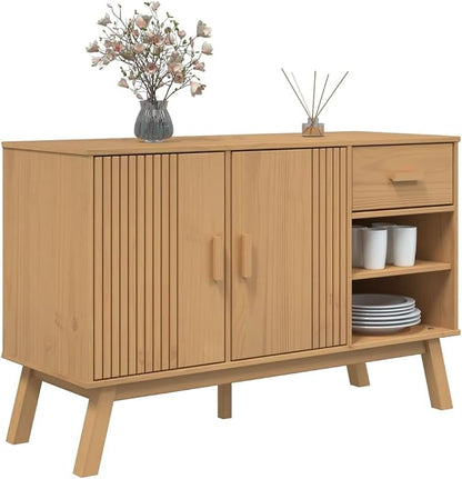 Scandinavian Solid Pine Sideboard - Image 5