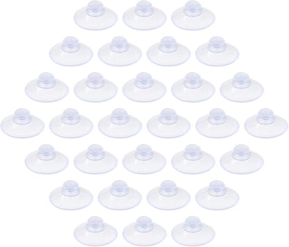 30 Pack Glass Table Suction Cups - 20mm Rubber Suckers Without Hooks by Qjaiune