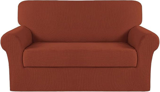 Turquoize Stretch Sofa Slipcover 2 Pieces Sofa Cover Couch Cover by Turquoize