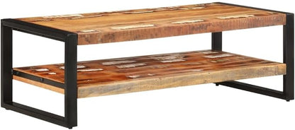 Coffee Table 47.2"x23.6"x15.7" Solid Reclaimed Wood, Side Table, Center Table - Image 9
