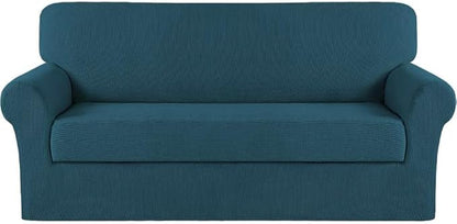 Turquoize Stretch Sofa Slipcover 2 Pieces Sofa Cover Couch Cover by Turquoize