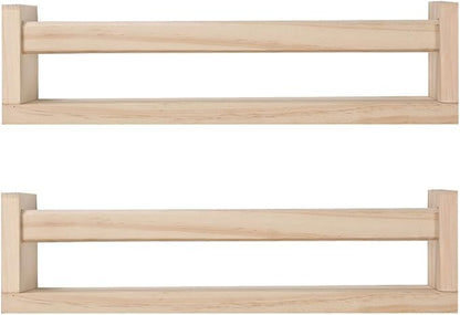 JORIKCHUO Nursery Book Shelves, Kitchen Spice Rack, or Rustic Wall Mounted by JORIKCHUO