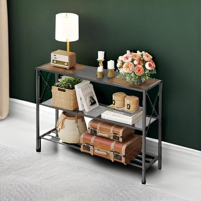 Hoctieon Industrial Console Table, 3 Tier Entryway Table, Hallway Table - Image 6