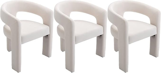 VESCASA Velvet Barrel Dining Chair by VESCASA