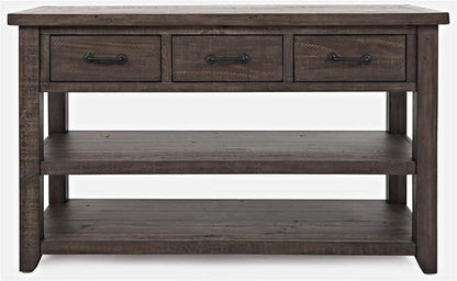 Jofran Madison County Harris Console Sofa Table, Barnwood Brown - Image 3