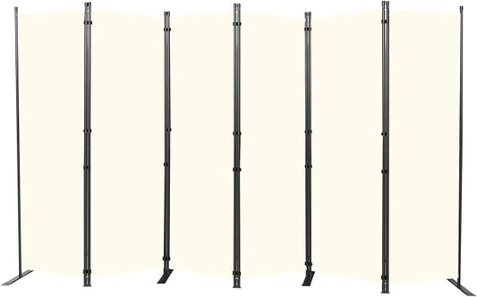 Room Divider 6FT Portable Room Dividers and Folding Privacy Screens, 6 Panel by HOMSCREENER