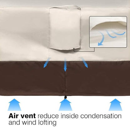 Vailge 2-Seater Heavy Duty Patio Bench Loveseat Cover, 100% Waterproof Outdoor - Image 7