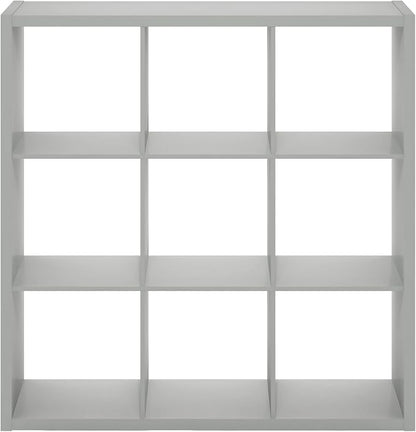 Furinno Cubicle Open Back Decorative Cube Storage Organizer, Light Grey - Image 11