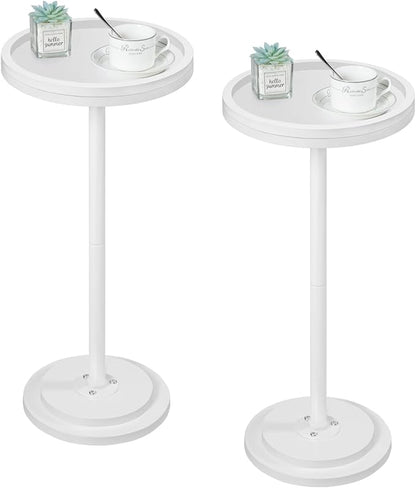 HOOBRO Small Round Side Tables, Drink Tables, Coffee Martini Tables by HOOBRO