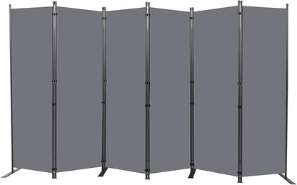 Room Divider 6FT Portable Room Dividers and Folding Privacy Screens, 6 Panel by HOMSCREENER