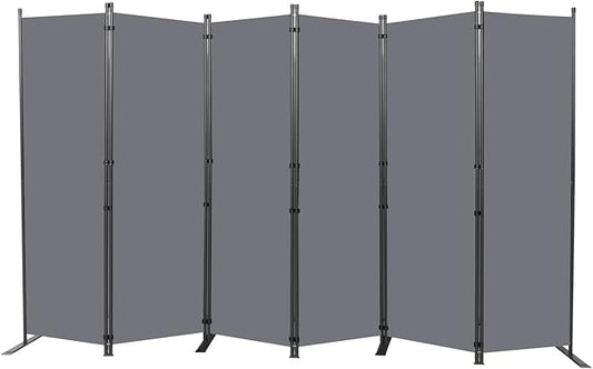 Room Divider 6FT Portable Room Dividers and Folding Privacy Screens, 6 Panel by HOMSCREENER