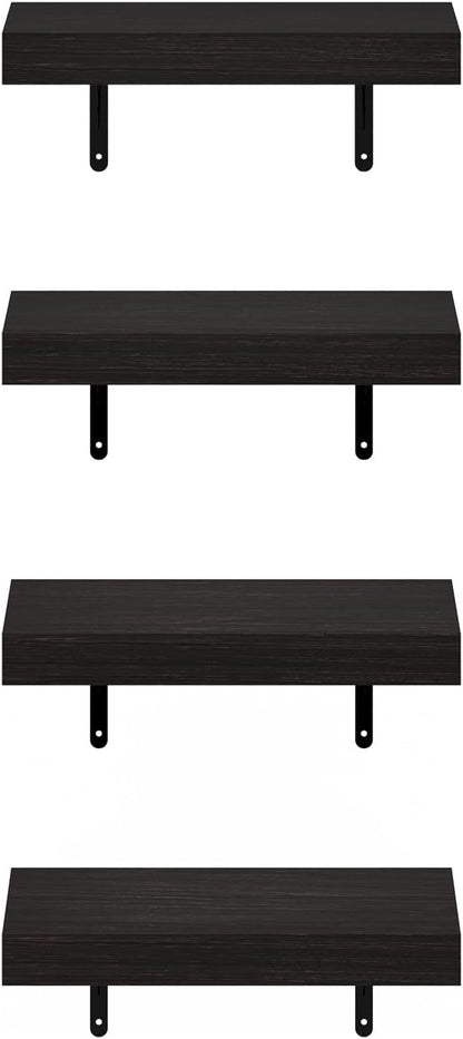 Furinno Tanna Floating Shelves for Wall Set of 4, 15-Inch Wall Shelf, Triple - Image 6
