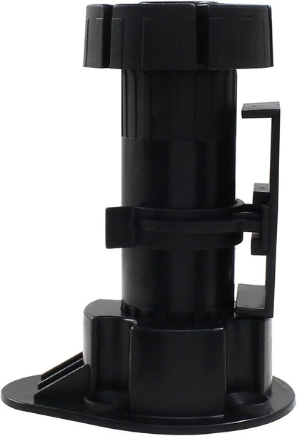 Jiozermi 12 Pack Black Plastic Cabinet Legs, Adjustable Furniture Feet - Image 4