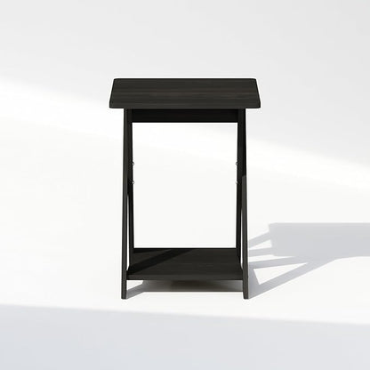 Furinno TIDUR Night Stand, Open Shelf Design X-Legs Nightstand, Criss-Crossed - Image 6