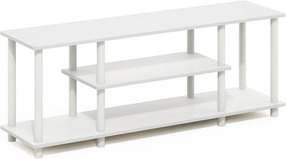 Furinno Turn-N-Tube TV Stand, 3-Tier Open Frame Rectangular Entertainment Center - Image 4