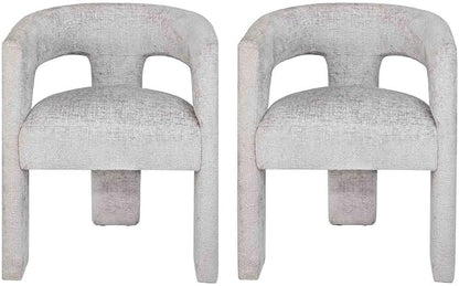 Jofran Gwen Jacquard Upholstered Accent Chair, Modern Luxury Plush Sculptural by Jofran+Inc.