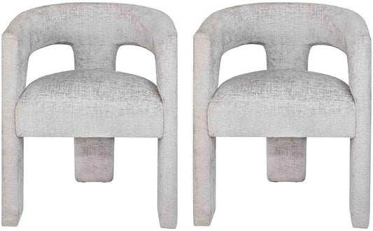Jofran Gwen Jacquard Upholstered Accent Chair, Modern Luxury Plush Sculptural by Jofran+Inc.