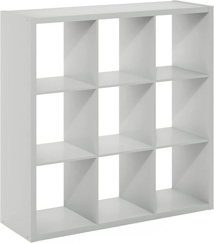 Furinno Cubicle Open Back Decorative Cube Storage Organizer, Light Grey - Image 10
