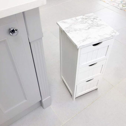 practicalWs Marble Paper Granite Gray/White Roll Kitchen Countertop Cabinet - Image 6