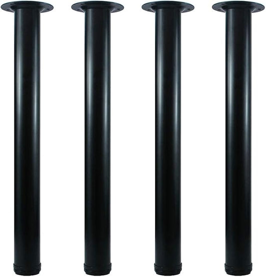 QLLY 20 inch Adjustable Metal Desk Legs, Heavy Duty Furniture Table Legs by QLLY