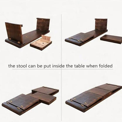 GUERNSEY End Table Wooden Floor Table - Image 3