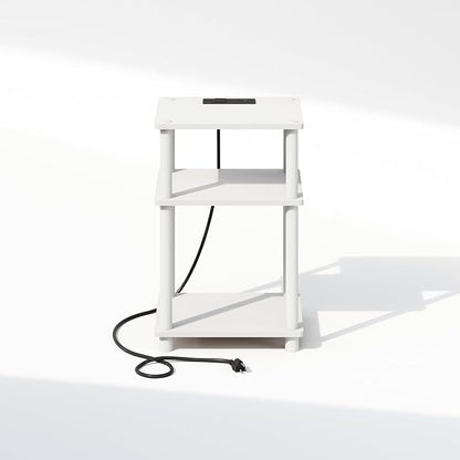 Furinno JUST Night Stand, 3-Tier Turn-N-Tube Nightstand - Image 4