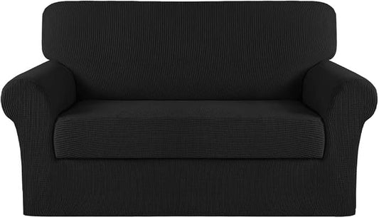 Turquoize Stretch Sofa Slipcover 2 Pieces Sofa Cover Couch Cover by Turquoize