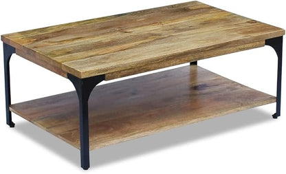 Solid Mango Wood Coffee Table - Image 3
