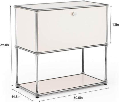 Modern Storage Cabinet Sideboard Versatile Free-Standing Organizer Cabinets - Image 3