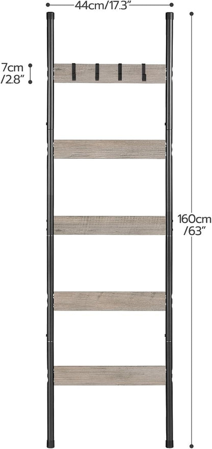 HOOBRO Blanket Ladder, 5-Tier Towel Rack - Image 3