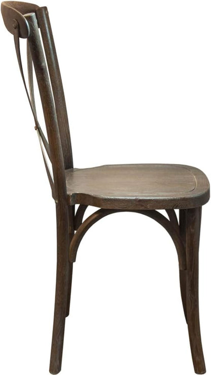 EMMA + OLIVER 2-Pack Wooden X-Back Dining Chair - Image 5