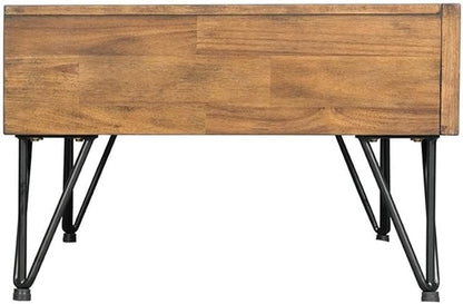 Pemberly Row Transitional Tanner 3PC Occasional Table Set, Light Walnut Finish - Image 5