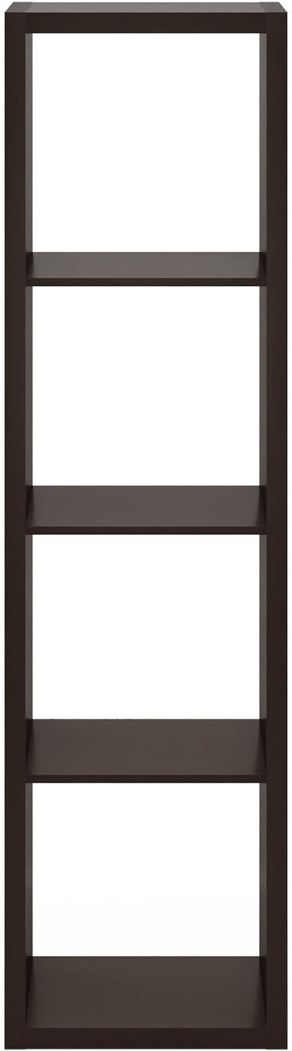 Furinno CUBICLE Book Shelf, Vertical 4-Cube Bookshelf, Extra Thick Horizontally - Image 10