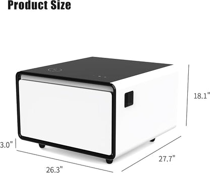 Smart Coffee Table with Fridge, Smart Center Table with Wireless Charging - Image 2