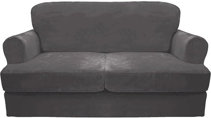CUCRAF Cushion Sofa Cover 3 Piece Slipcovers, Soft Thick Velvet Couch Cover by CUCRAF