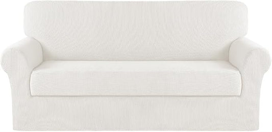Turquoize Stretch Sofa Slipcover 2 Pieces Sofa Cover Couch Cover by Turquoize