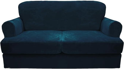 CUCRAF Cushion Sofa Cover 3 Piece Slipcovers, Soft Thick Velvet Couch Cover by CUCRAF