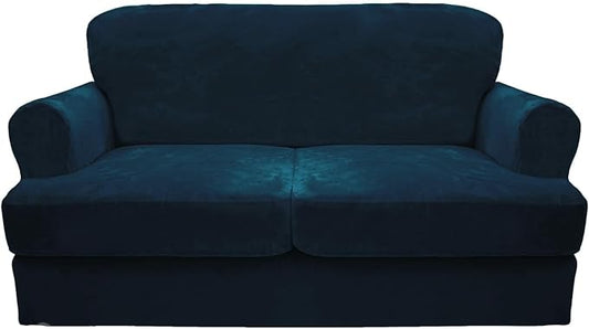 CUCRAF Cushion Sofa Cover 3 Piece Slipcovers, Soft Thick Velvet Couch Cover by CUCRAF