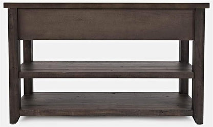 Jofran Madison County Harris Console Sofa Table, Barnwood Brown - Image 4
