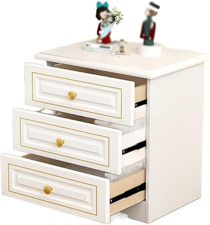 Bedside Table Light Luxury Solid Wood Bedside Table, Simple Home Storage Cabinet by Unknown