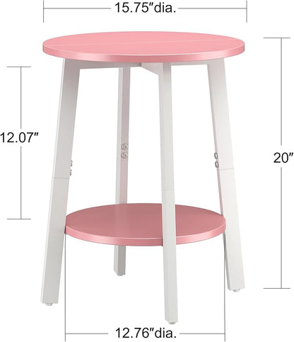 sthmec Side Table Set of 2, Small Round End Table - Image 3