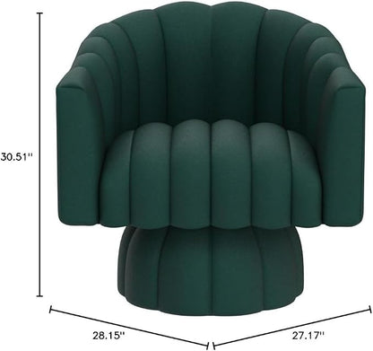 Dewhut Swivel Accent Chair, 360° Swivel Barrel Chair - Image 2