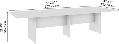 Bush Business Furniture 120-inch Office Conference Table - Image 3