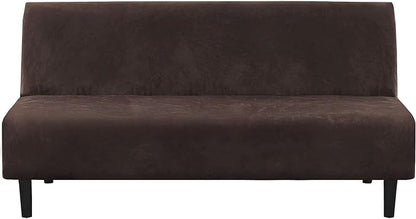H.VERSAILTEX Real Velvet Futon Cover Armless Sofa Covers Sofa Bed Covers by HVERSAILTEX